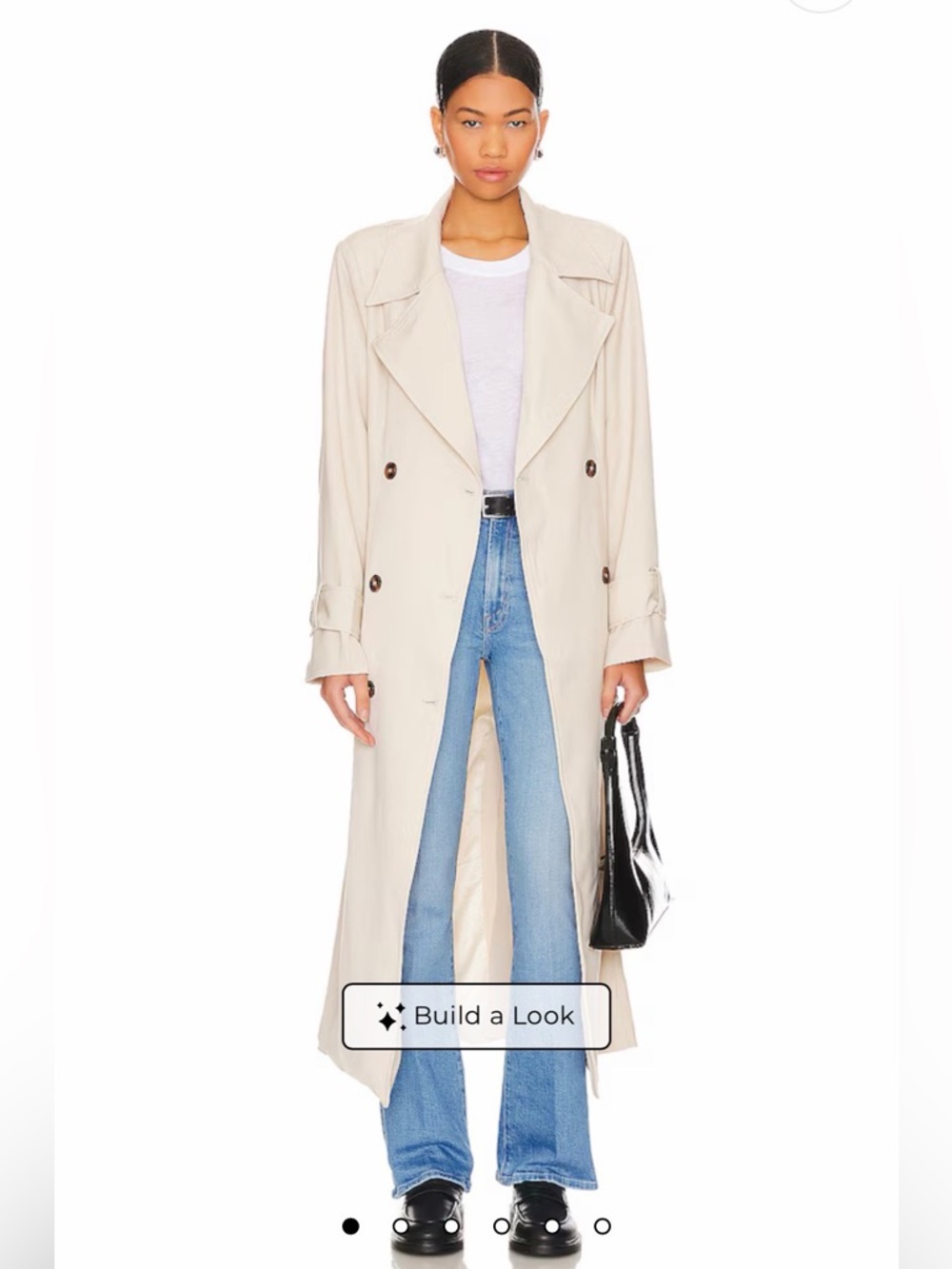 Club Monaco Cream Trench Coat